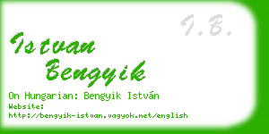 istvan bengyik business card